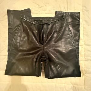 SOLD ELSEWHERE.  GENUINE LEATHER TROUSERS, SIZE 8P